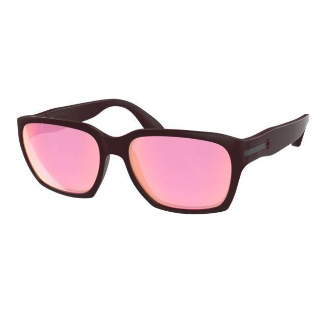 Scott Sunglasses C-Note Maroon Red Pink Chrome