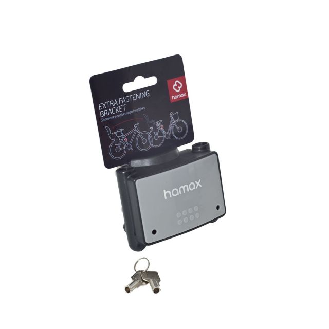 Hamax Fastening Bracket W/Lock, Grey