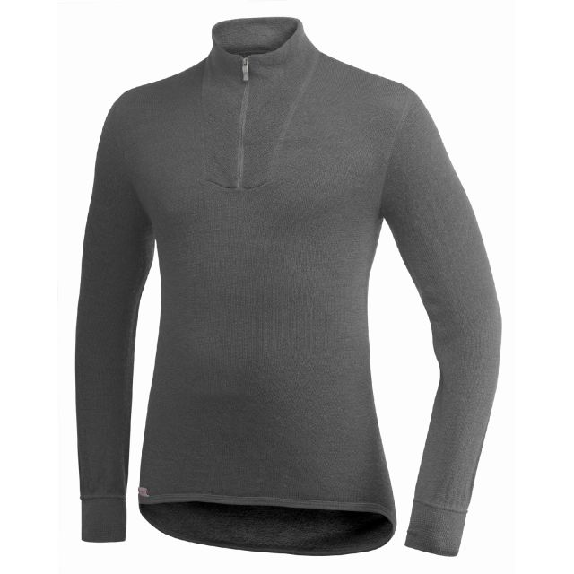 Woolpower Zip Turtleneck 200 Svart